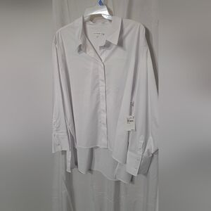 Good American White Button Down Shirt
